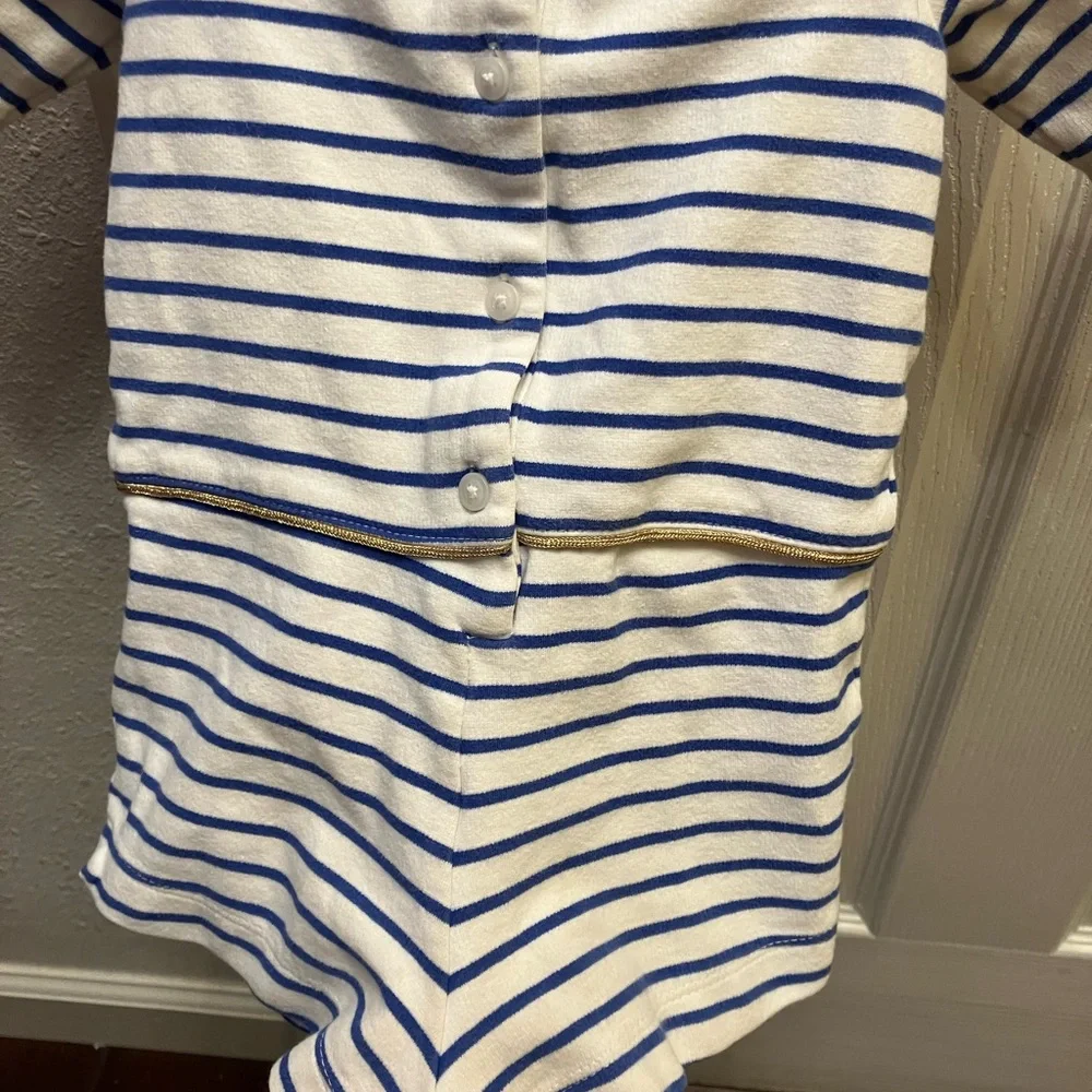 Janie and Jack Striped Red Rose Romper 6-12 months